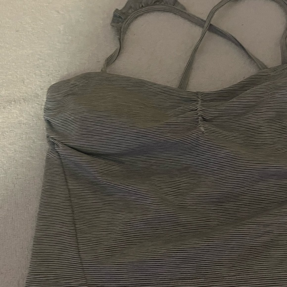 Manduka Striped Tank Top Sz 1 - Picture 4 of 8